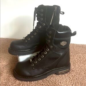 Harley Davidson MotorcycleBoots - Men’s Size 8, black leather